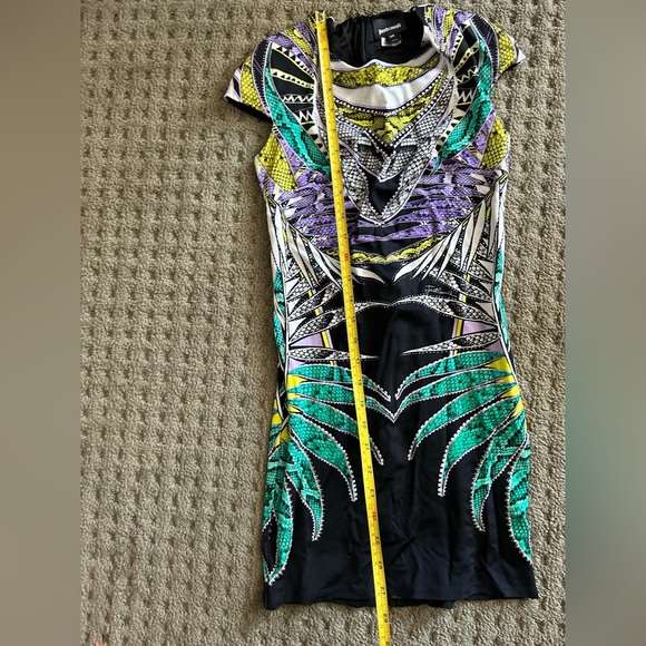 Just Cavalli dress. Made in Italy. Size Italian 38.
Black/ colorful. Worn once. - Picture 6 of 13